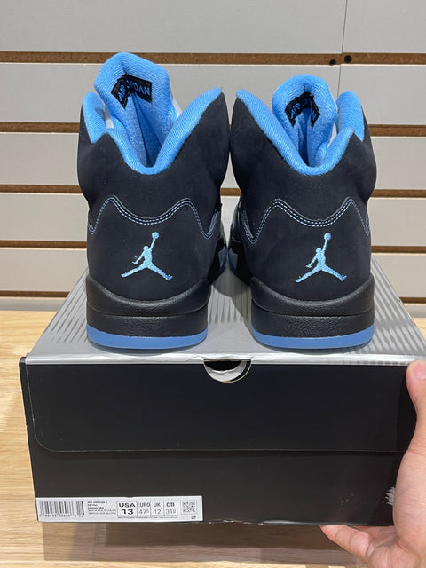 Jordan 5 Retro Black University Blue (2026) Sz 13