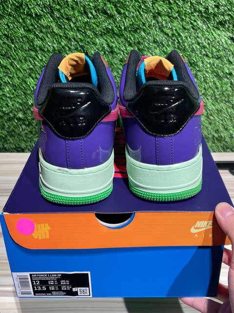 Nike Air Force 1 Low SP Undefeated Multi-Patent Pink Prime Sz 12