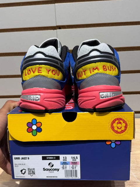 Saucony Jazz 9 Jae Tips I Love You But I’m Busy Sz 13