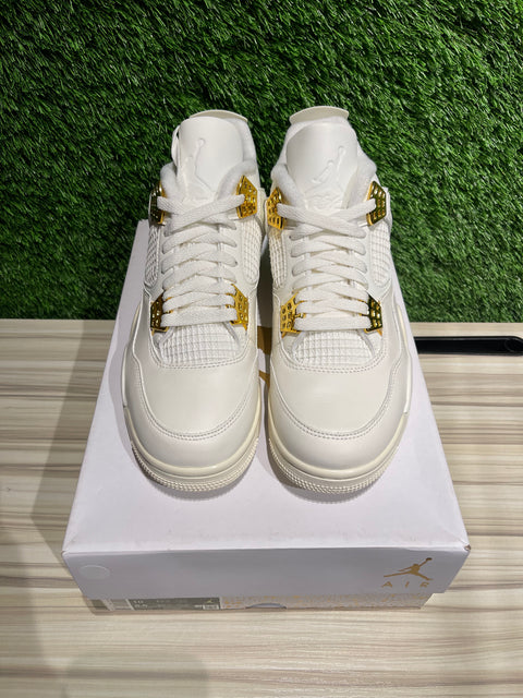Jordan 4 Retro Metallic Gold (Women's) Sz 10W/8.5M