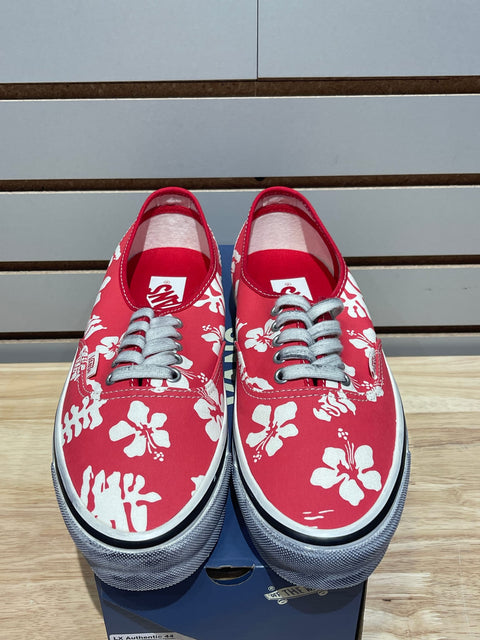 Vans Premium Authentic Archive Aloha Red White Sz 8.5