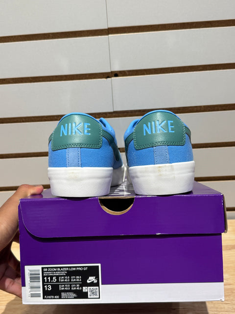 Nike SB Zoom Blazer Low Pro GT University Blue Bicoastal Sz 11.5
