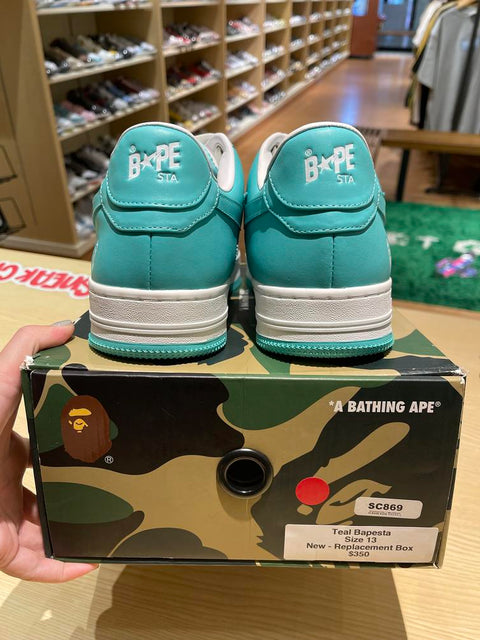 A Bathing Ape Bape Sta Teal Green Sz 13