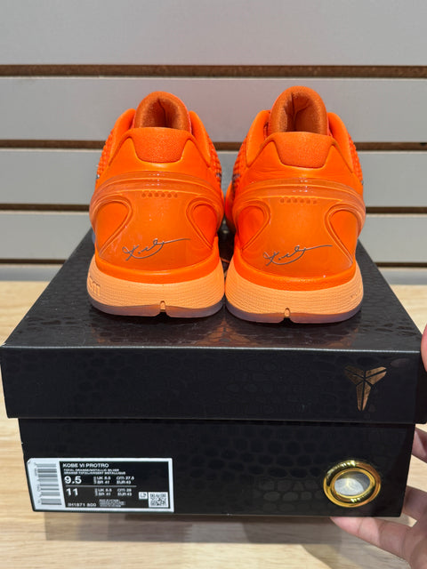 Nike Kobe 6 Protro Total Orange Sz 9.5