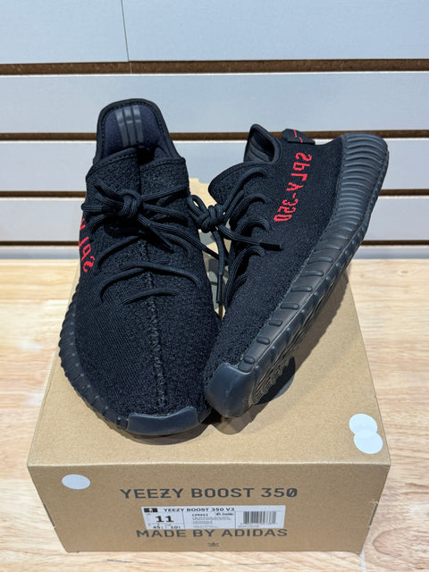 adidas Yeezy Boost 350 V2 Black Red Sz 11