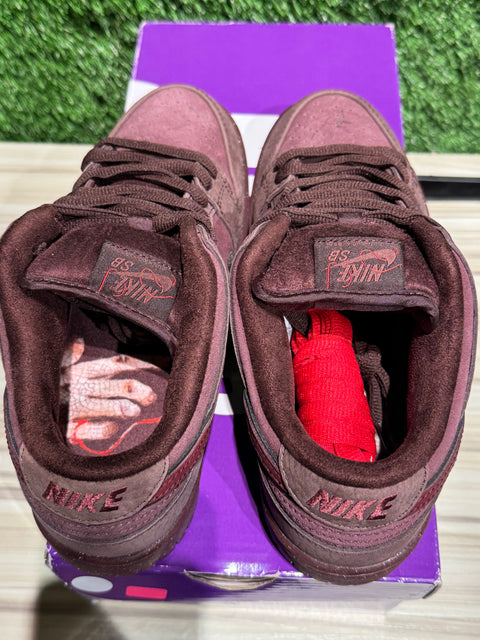 Nike SB Dunk Low City of Love Burgundy Crush Sz 6.5M/8W