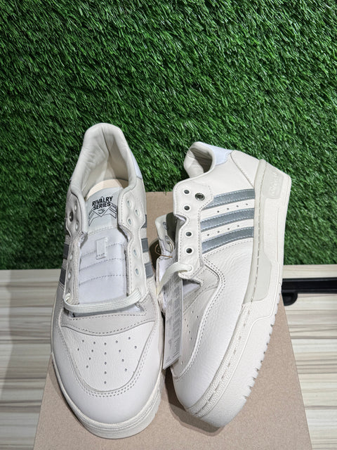 adidas Rivalry Low Consortium White Silver Metallic Sz 9.5