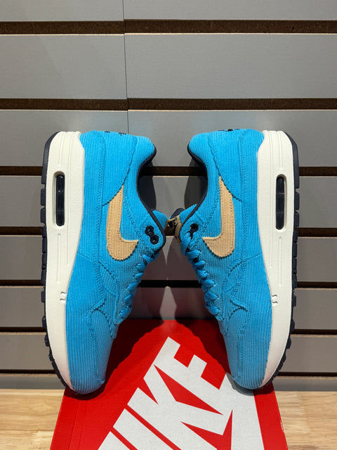 Nike Air Max 1 Corduroy Baltic Blue Sz 8.5