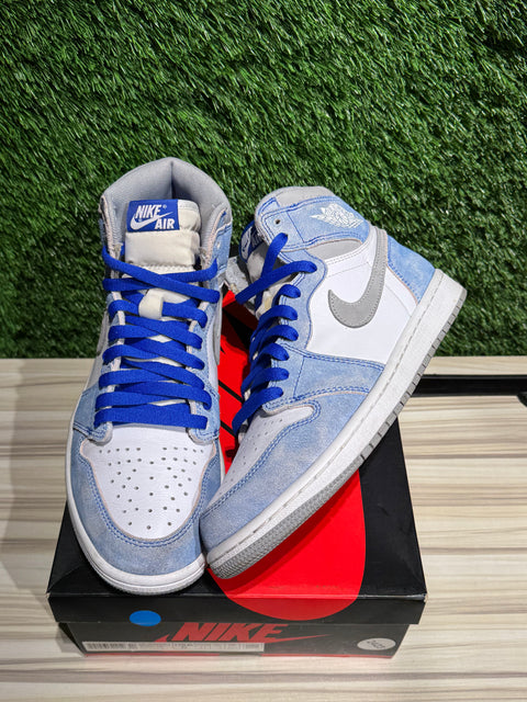 Jordan 1 Retro High Hyper Royal Smoke Grey Sz 8M