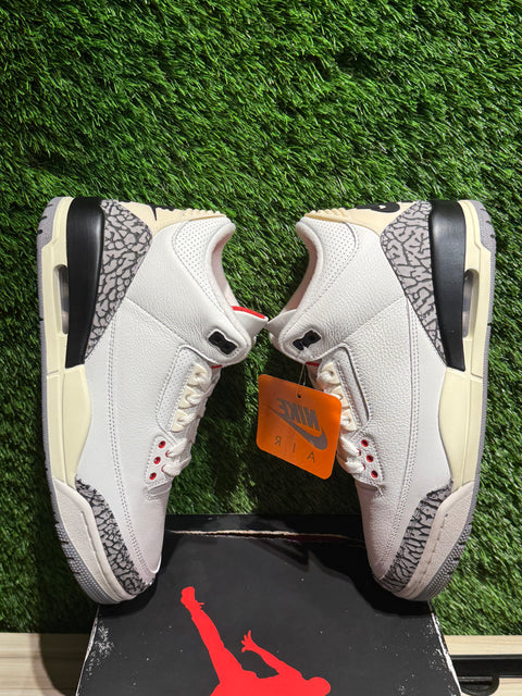 Jordan 3 Retro White Cement Reimagined Sz 9M
