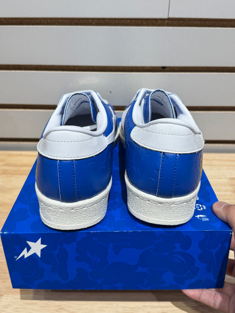 adidas Superstar Vintage Bape Blue White Sz 10.5