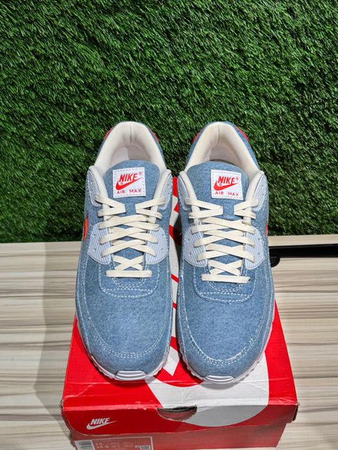 Nike Air Max 90 Denim Light Wash Sz 13M