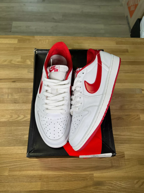 Jordan 1 Retro Low White Varsity Red