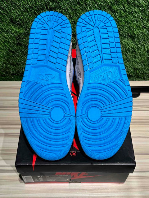 Jordan 1 Retro High Off-White University Blue Sz 10.5..