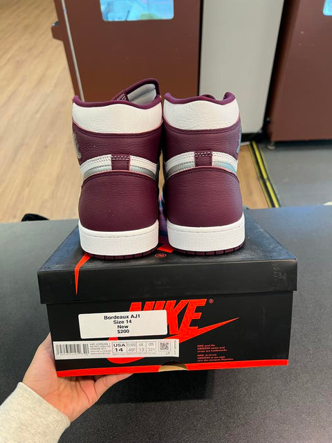 Jordan 1 Retro High OG Bordeaux Sz 14M