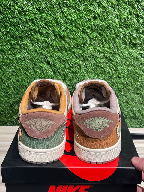 Jordan 1 Retro Low OG Zion Williamson Voodoo Sz 10M