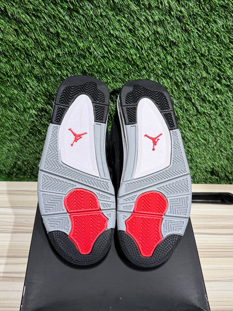 Jordan 4 Retro Black Canvas (GS) Sz 7Y