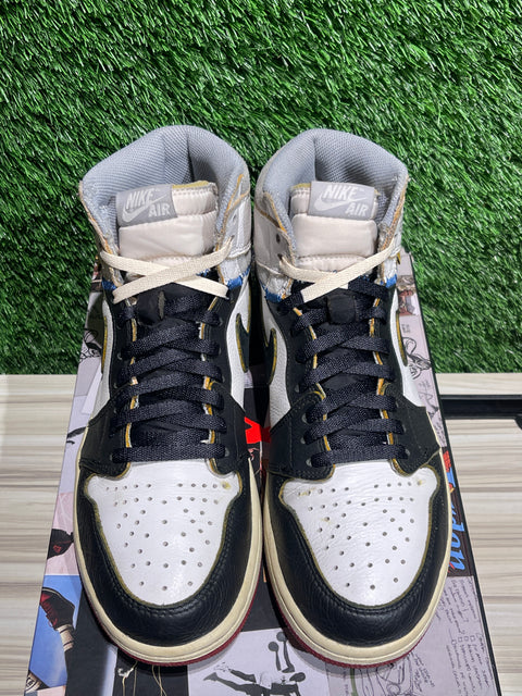 Jordan 1 Retro High Union Los Angeles Black Toe Sz 10