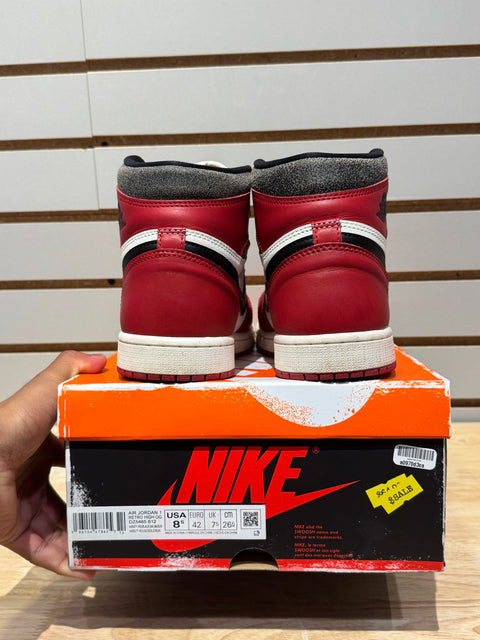 Jordan 1 Retro High OG Chicago Lost and Found Sz 8.5M