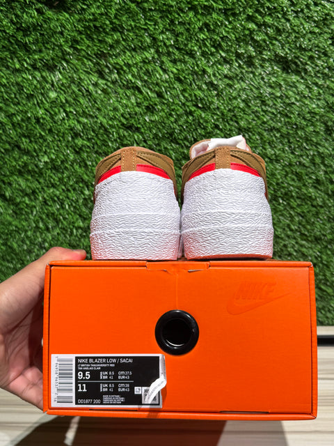 Nike Blazer Low sacai British Tan Sz 9.5M