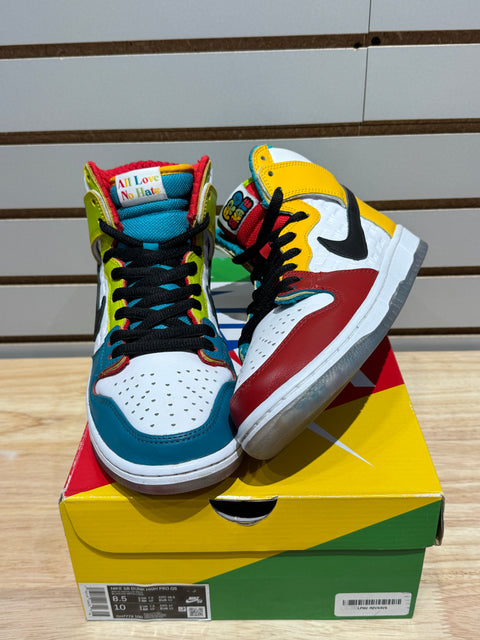Nike SB Dunk High Pro froSkate All Love Sz 8.5