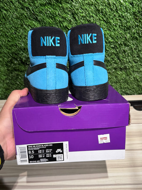 Nike SB Zoom Blazer Mid Baltic Blue Sz 8.5
