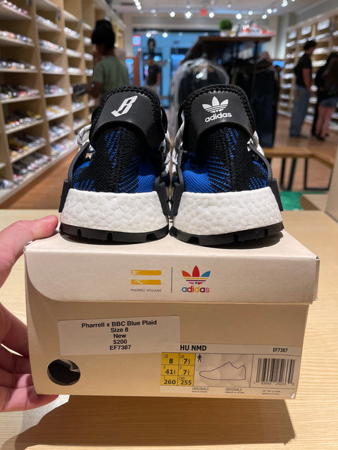 adidas NMD Hu Pharrell x BBC Blue Plaid