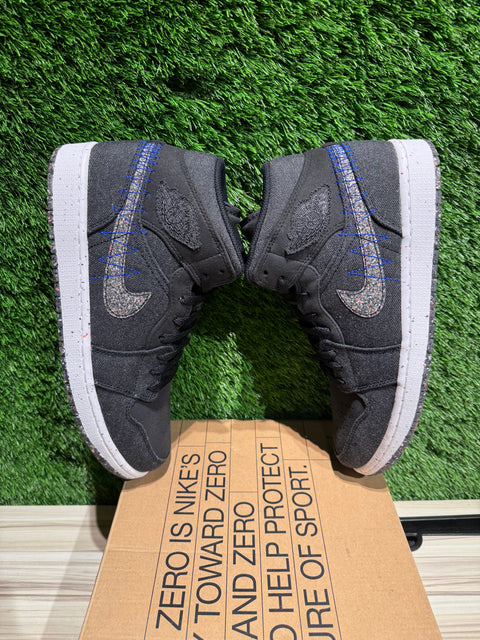 Jordan 1 Mid Crater Black Sz 10