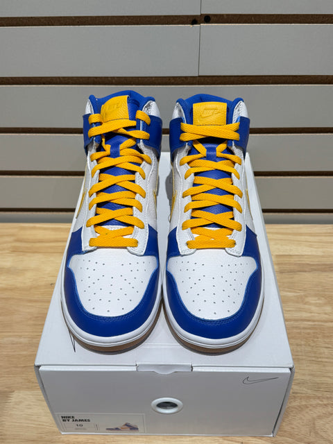 Nike Dunk High Blue Yellow Gum By You Sz 10
