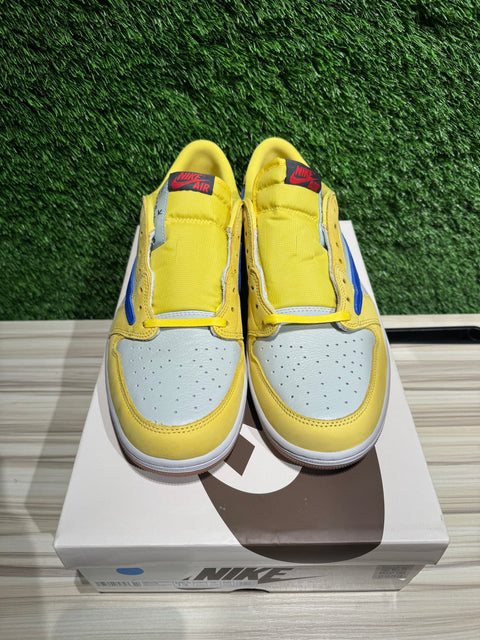 Jordan 1 Retro Low OG SP Travis Scott Canary (Women's) Sz 11.5