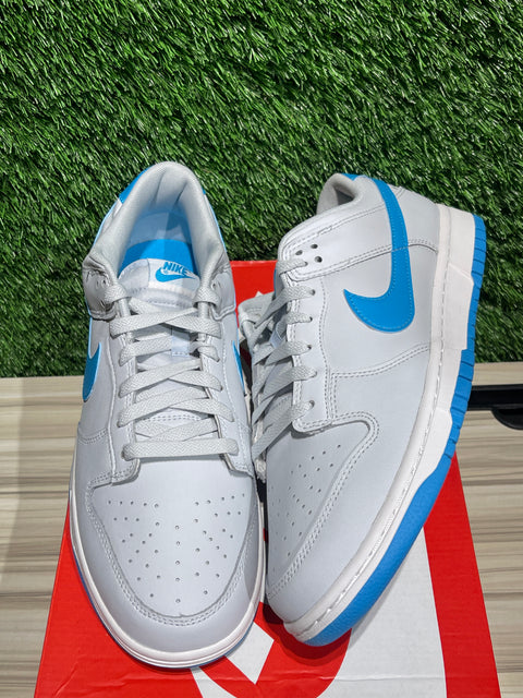 Nike Dunk Low Retro Pure Platinum Blue Lightning Sz 11M