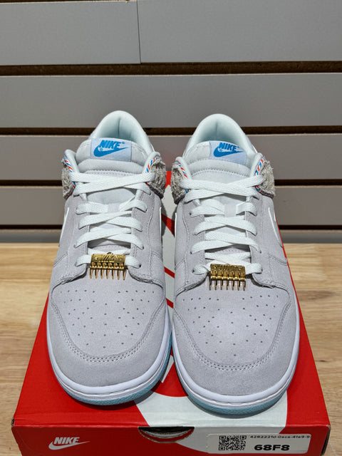 Nike Dunk Low SE Barber Shop Grey Sz 11