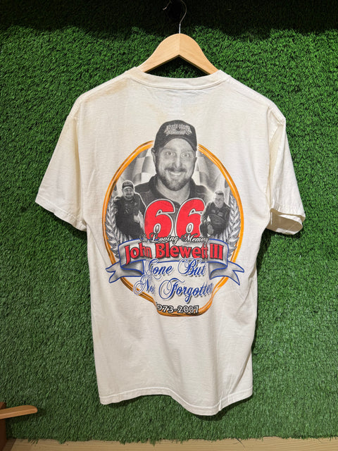 Vintage 2007 In Loving Memory of John Blewett III Nascar Tee Sz M
