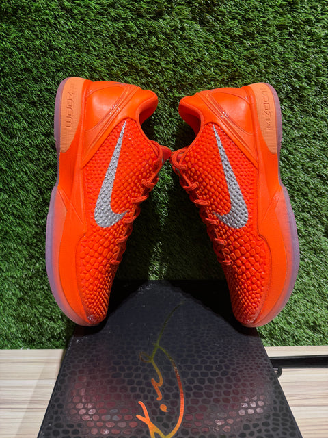 Nike Kobe 6 Protro Total Orange Sz 12M