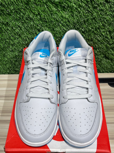 Nike Dunk Low Retro Pure Platinum Blue Lightning Sz 11M