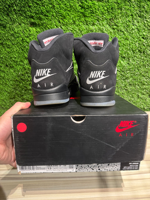 Jordan 5 Retro OG Black Metallic Reimagined Sz 13