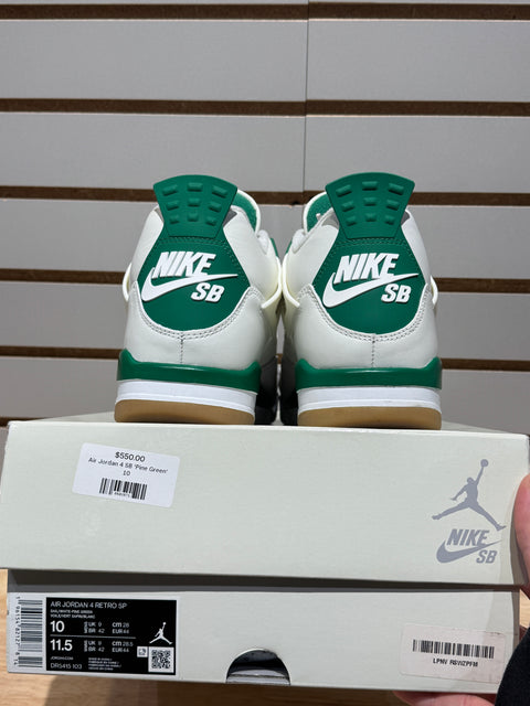 Jordan 4 Retro SB Pine Green Sz 10