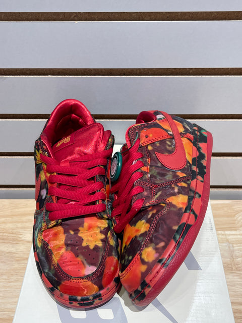 Nike SB Dunk Low The Wizard of Oz Poppy Field Sz 8.5M