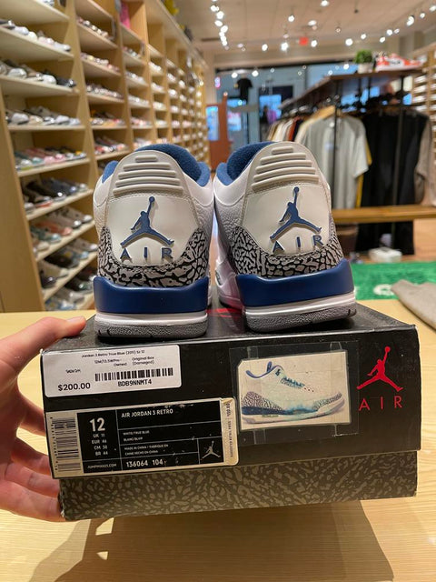 Jordan 3 Retro True Blue (2011) Sz 12