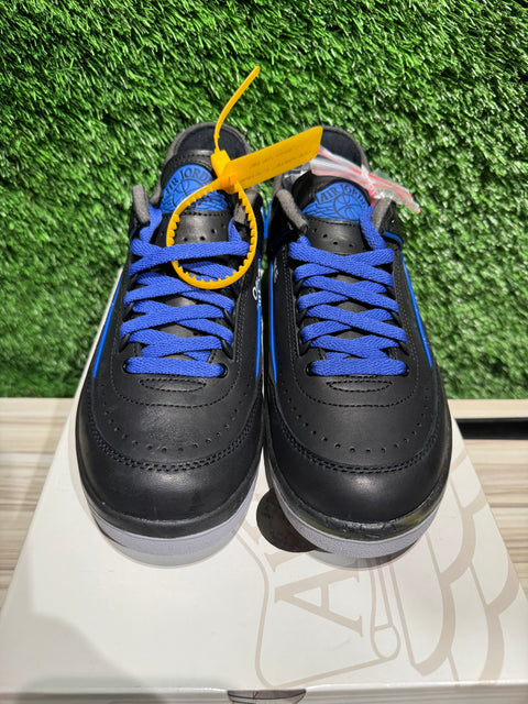 Jordan 2 Retro Low SP Off-White Black Blue Sz 7M