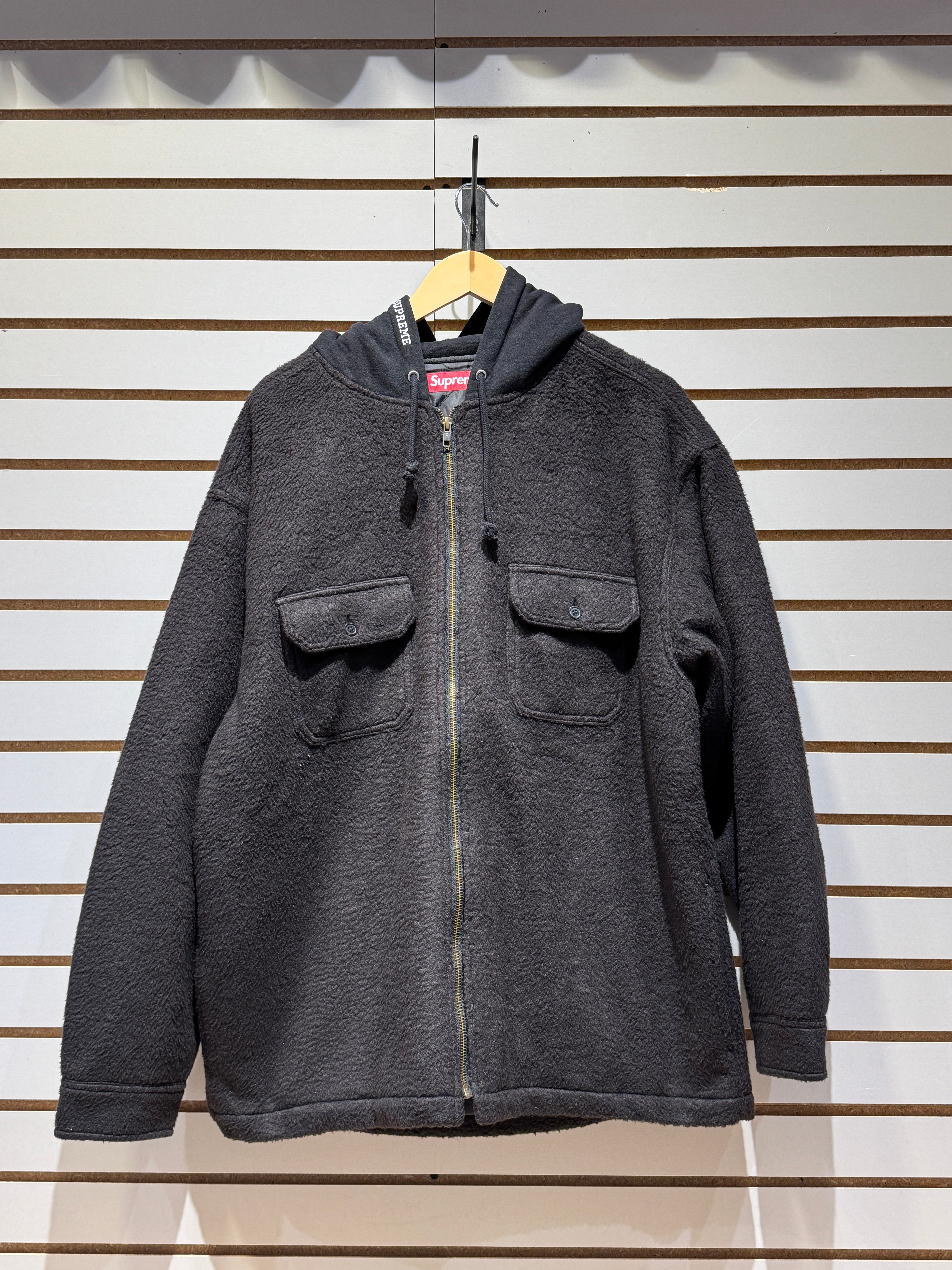 Supreme Fleece Zip Up Hooded Shirt (FW23) Sz XL – Sneak City