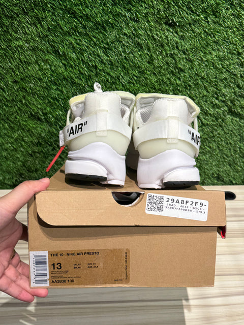Nike Air Presto Off-White White (2018) Sz 13