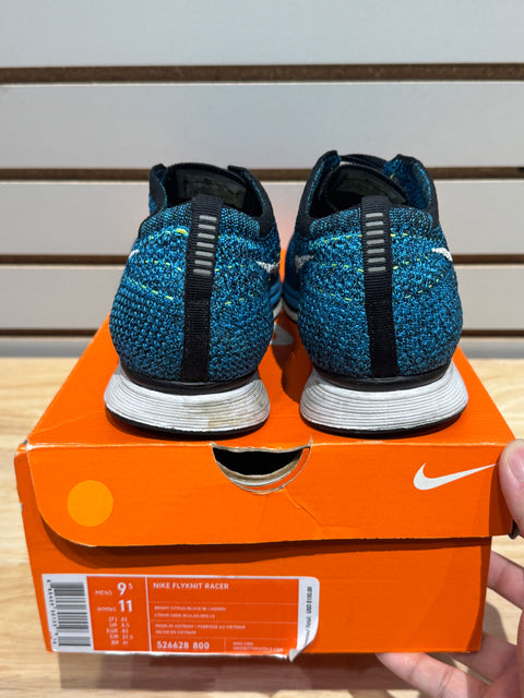 Nike Flyknit Racer Blue Cactus Sz 9.5