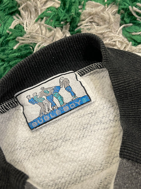 Vintage Kids Bugle Boy Striped Crewneck