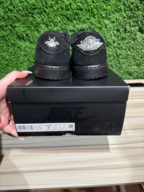 Jordan 1 Retro Low OG SP Travis Scott Black Phantom Sz 9M