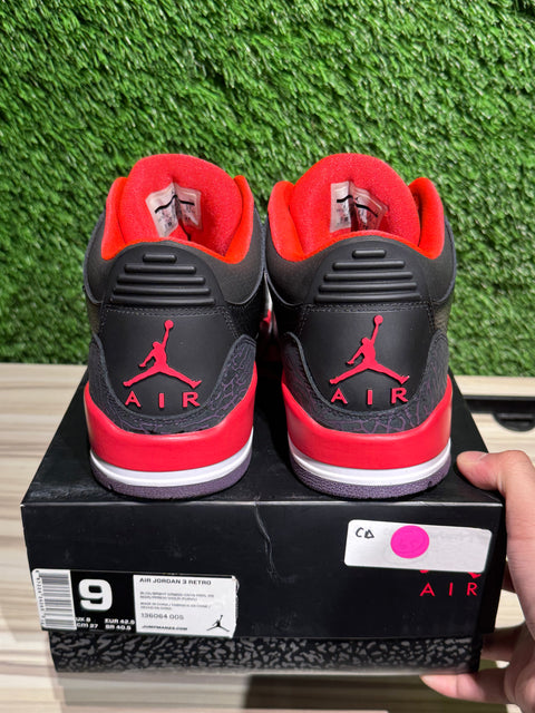 Jordan 3 Retro Crimson Sz 9M