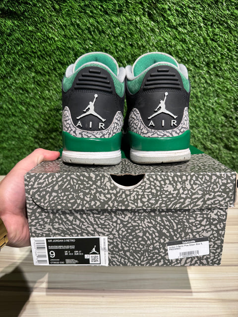 Jordan 3 Retro Pine Green Sz 9