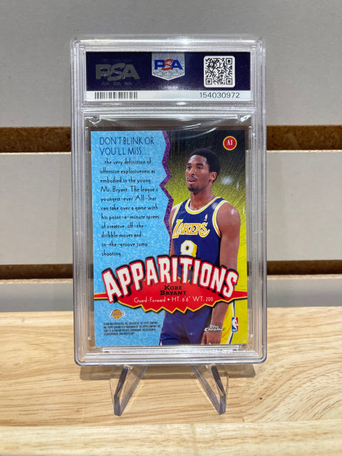 1998 Topps Chrome Kobe Bryant Apparitions #A1 PSA 9