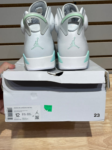 Jordan 6 Retro Mint Foam (Women's) Sz 10.5M