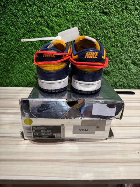 Nike Dunk Low Off-White University Gold Sz 8M